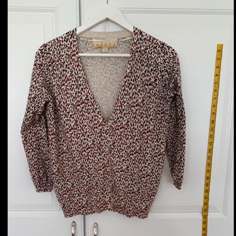 Animal print cardigan